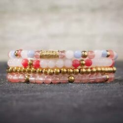 Rebel & Rose armband Cherry Rose 4 mm