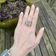 Gouden ring met rutielkwarts en 0.90 crt diamant indiagem