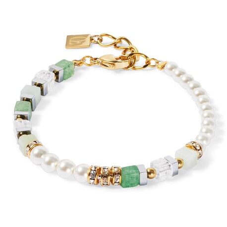 COEUR DE LION armband 4354-30-0500 Precious Fusion Offset gold-green