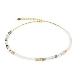 COEUR DE LION collier 4354-10-0500 Precious Fusion Offset gold green