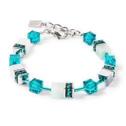 COEUR DE LION armband 4010-30-0548 GeoCUBE Iconic Precious silver-green
