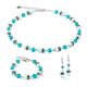 COEUR DE LION sieradenset 4010-0548 Iconic Precious silver-green