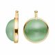 Heide Heinzendorff aanhangers lichtgroen Cat Eye E97 kleur 53 verguld zilver