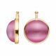 Heide Heinzendorff aanhangers roze Cat Eye E97 kleur 11 verguld zilver