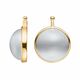 Heide Heinzendorff aanhangers E97 kleur 04 Cat Eye wit verguld zilver