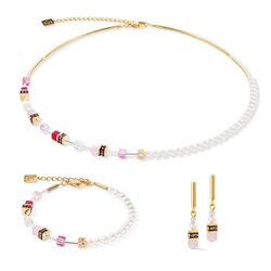 COEUR DE LION armband 4087-30-1916 Mini Fusion Pearls gold rose