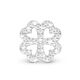 Christina zilveren charm Shimmery Clover