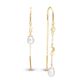 Christina vergulde oorbellen Day & Night 670-G82