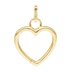 Christina verguld zilveren Collector Heart ook als connector te gebruiken