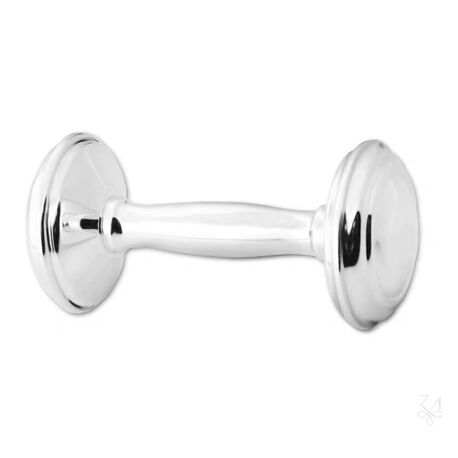 Zilveren rammelaar halter