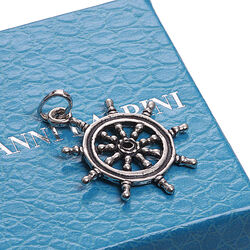 zilveren hanger stuurwiel Raspini