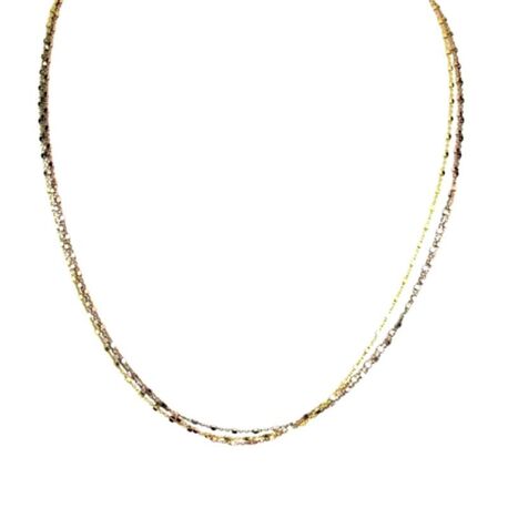 MY iMenso zilveren ketting tricolor cubetto 47 cm