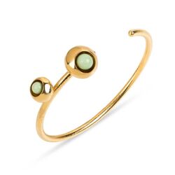 Bruno da Rocha verguld zilveren armband groen porselein