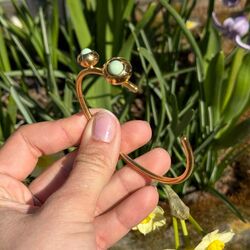 Bruno da Rocha verguld zilveren armband groen porselein