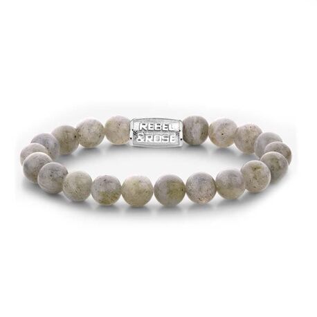 Rebel & Rose armband Labradorite Shield 8 mm RR-80122-S