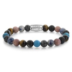 Rebel & Rose armband Ocean Coral 8 mm met edelstenen