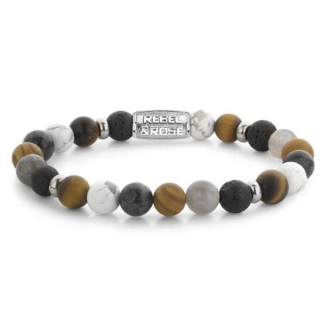 Rebel & Rose armband Mountain Cliff 8 mm RR-80120-S