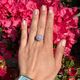 Vintage 18k witgouden rozet ring met diamanten