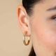 ZINZI vergulde oorringen 28 x 3 mm zirkonia ZIO193Y