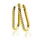 ZINZI vergulde paperclip oorringen gedraaid ZIO2692G