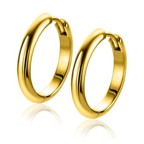 ZINZI vergulde oorringen half rond ZIO2602G