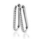 ZINZI zilveren paperclip oorringen gedraaid ZIO2693