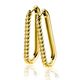 ZINZI zilveren paperclip oorringen gedraaid ZIO2693G