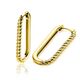 ZINZI zilveren paperclip oorringen gedraaid ZIO2693G