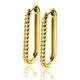 ZINZI zilveren paperclip oorringen gedraaid ZIO2693G