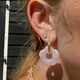 ZINZI vergulde oorringen half rond ZIO2602G