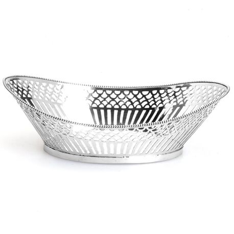 Zilver bonbonmandje uit 1921 Jan Mes te Hoorn