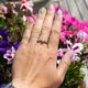 Vintage 18krt gouden slangenring 0.30crt diamant