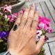 Vintage 14krt gouden ring met granaat
