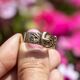 Vintage 9krt riemring London