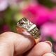 Vintage 9krt riemring London