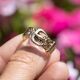 Vintage 9krt riemring London