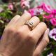 Vintage 9krt riemring London
