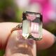 Vintage 9krt ring met kwarts