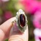 Vintage 14krt gouden ring met granaat