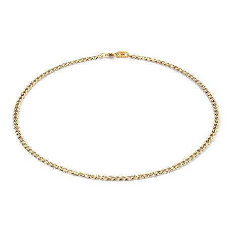 Verguld stalen gourmetcollier/verlengketting 8600881600
