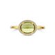Gouden ring peridot en diamant