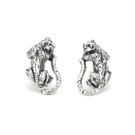 Giovanni Raspini zilver oorstekers Leopard