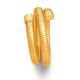Giovanni Raspini armband tubogas Croco dubbel verguld zilver