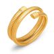 Giovanni Raspini armband tubogas Croco dubbel verguld zilver