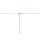 Gouden collier met gekleurd zirkonia 41 - 43 - 45 cm