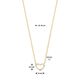 Gouden collier met open hartje 40-42-44 cm