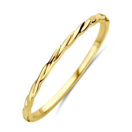 Gouden ring gedraaid