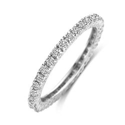 Witgouden Alliance ring met diamantrij 0.70 ct
