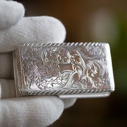 Antiek zilveren snuifdoosje anno 1850