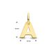 Gouden letter hanger